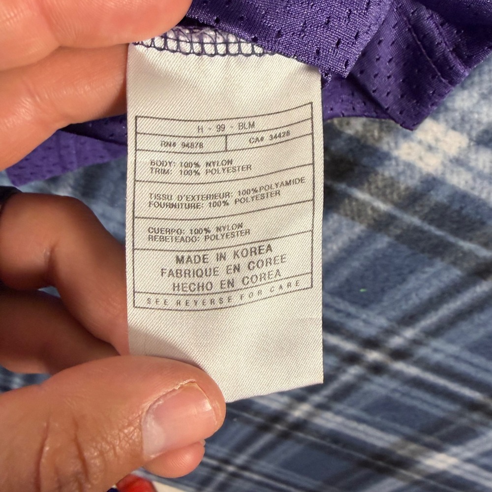 Nike Kids Minnesota Vikings Randy Moss 84 Jersey Purple XL 18-20 Football Mesh - Picture 7 of 8